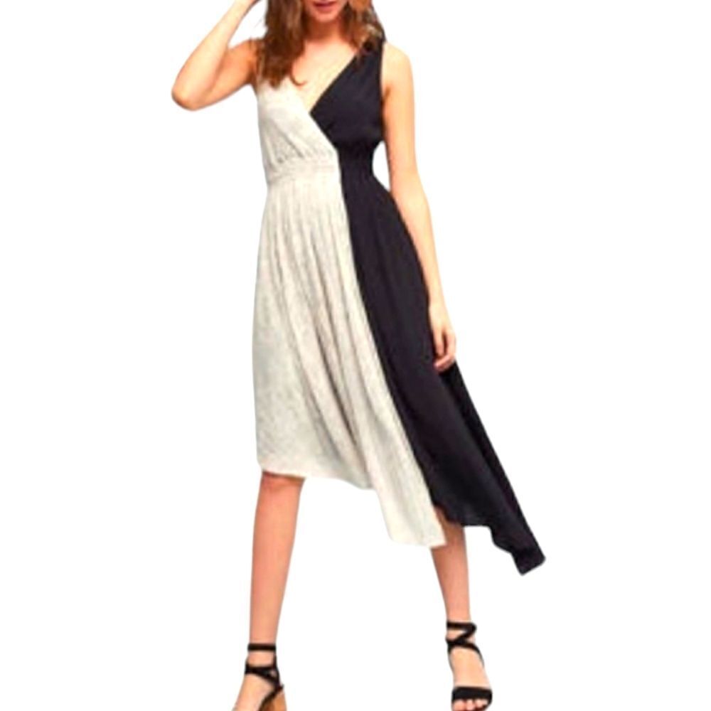 Maeve by Anthropologie Elisabel asymmetrical midi dress, large